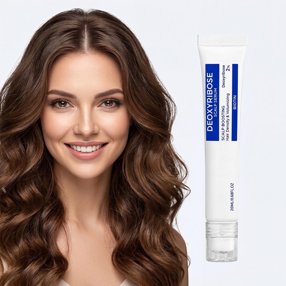 Hair Care Serum - ビオチン＆デオキシリボース スカルプセラム 20ml、栄養を与えるスカルプケアエッセンス、毛根ケア、ボリュームアップ＆豊かな髪のケア