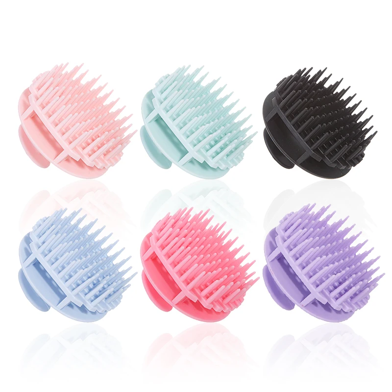 Scalp Scrub Exfoliant - 新しいシリコンシャンプー頭皮ヘアマッサージブラシ、ヘッドスクラブ頭皮角質除去ツール、本物の髪のかつらに特化