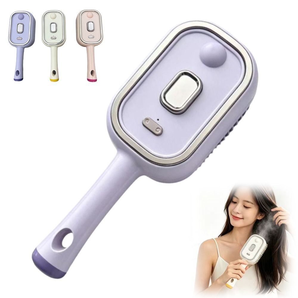 Hair Care Is Self Care - 新しい電動ヘアケアスプレーマッサージコーム、静電気防止セルフクリーニングヘアブラシ、ヘアオイルアプリケーター、ギフト
