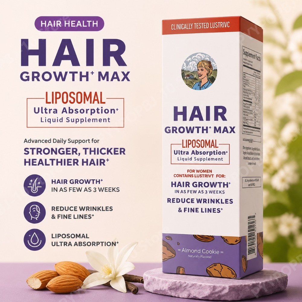 Hair Care Vitamin - リポソーマル育毛液、ノコギリヤシ＆ビオチン配合で3週間で髪を太く、シワを軽減、ヴィーガン・グルテンフリー、30回分