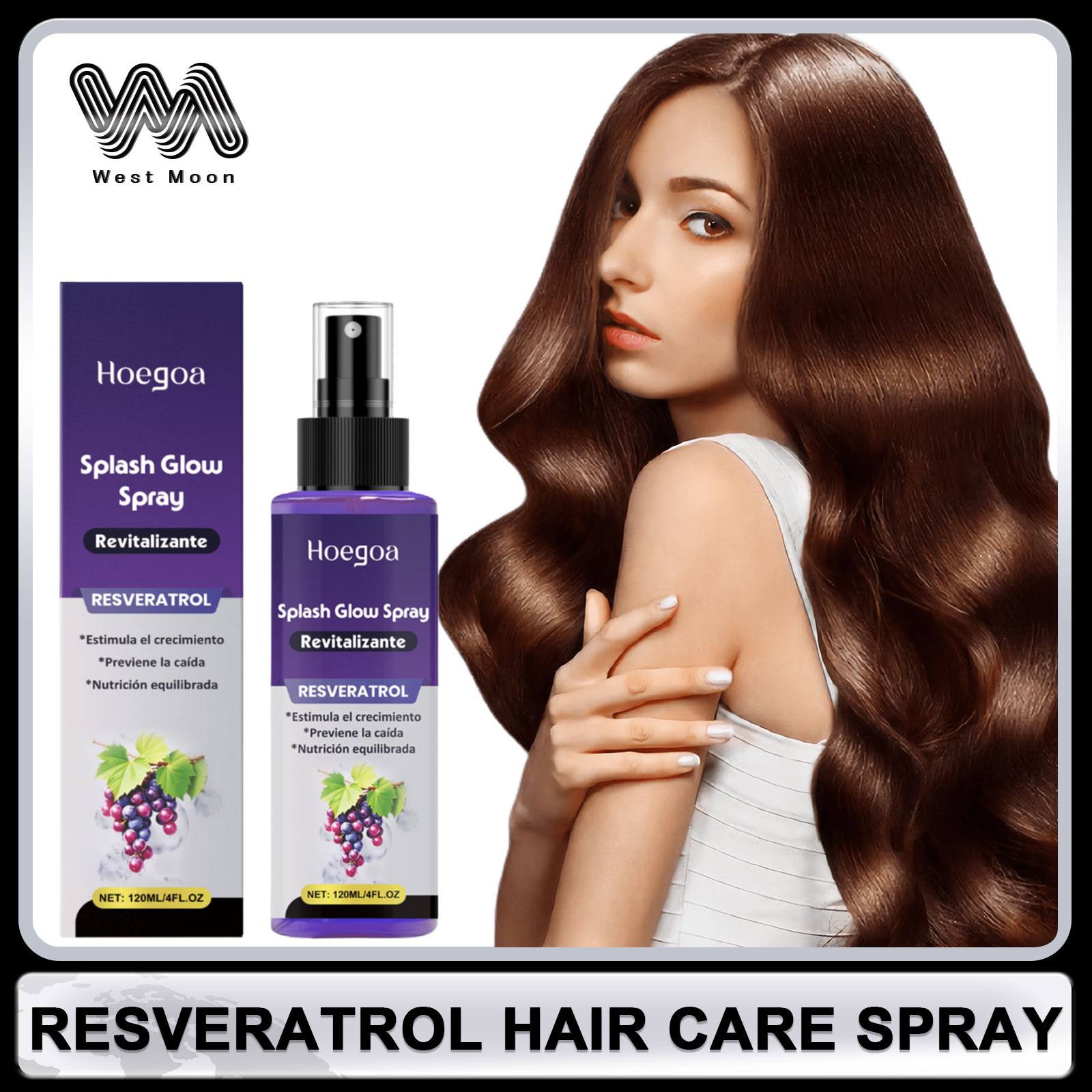 レスベラトロールヘアケアスプレー抗ハゲ育毛毛肥厚修復損傷した - Hair Care Serum のレビューと価格