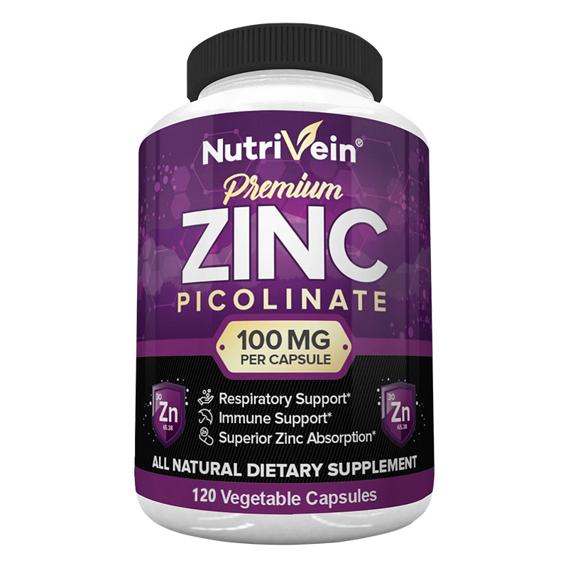 プレミアム亜鉛ピコリン酸 100mg - 免疫システムサプリ - Hair Care Vitamin のレビューと価格