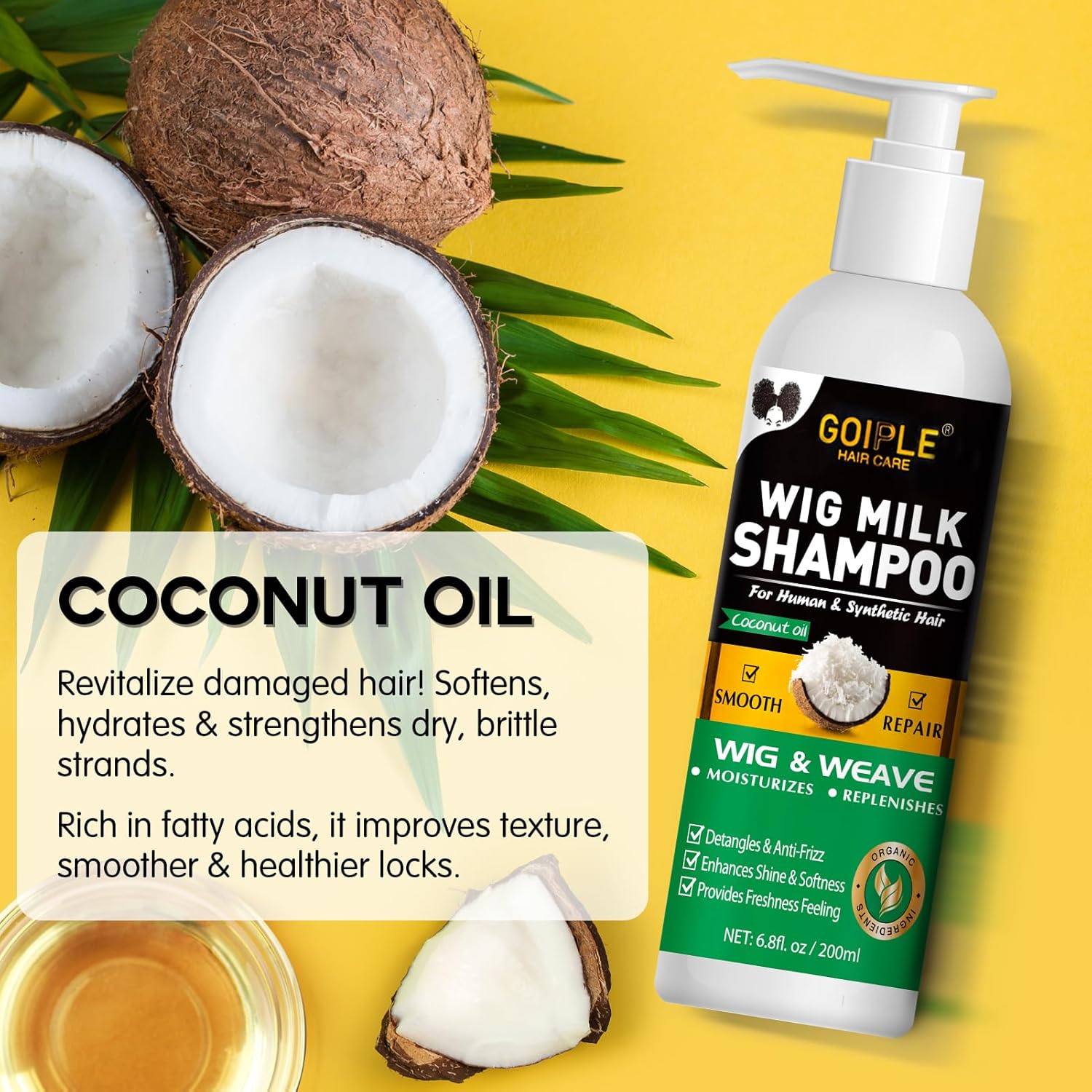 GOIPLE 3 in 1 ウィッグケアキット シャンプー、 - Hair Care Kit のレビューと価格