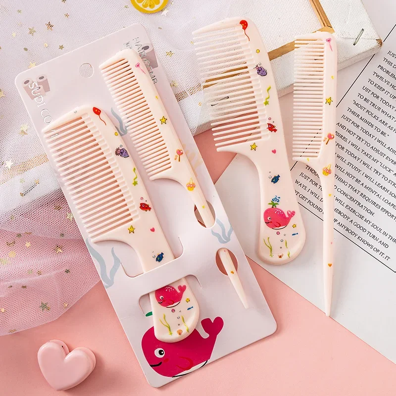 2 ピース/セットかわいい子供理髪コーム帯電防止尖ったテール - Hair Care Kit のレビューと価格