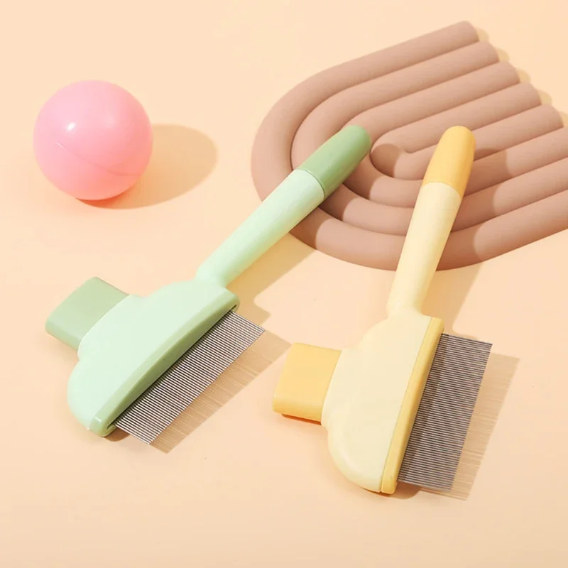 ワンボタンセルフクリーニングペットグルーミングコーム、ステン - Hair Care Is Self Care のレビューと価格