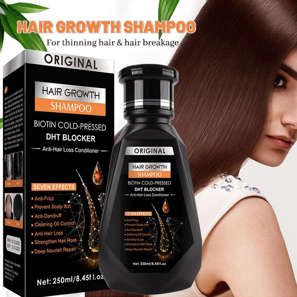 250 ミリリットルビオチンシャンプー櫛ブラシ付き育毛抗フケ - Hair Care Vitamin のレビューと価格