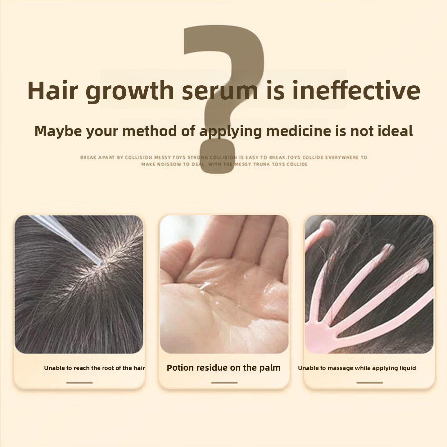 ミノキシジル頭皮塗布器ローラーマッサージコーム液体美容液塗布 - Hair Care Serum のレビューと価格