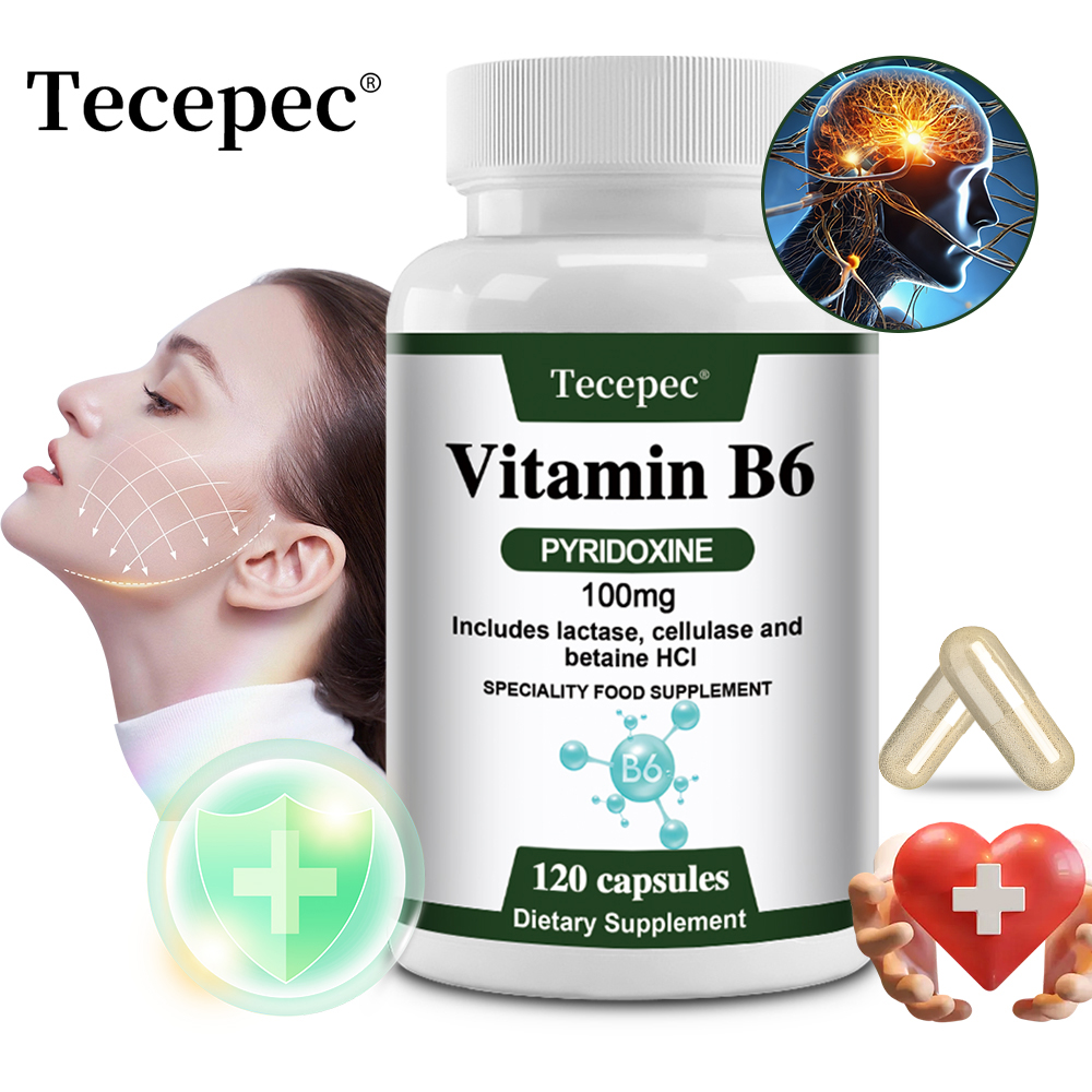 ビタミンB6カプセル、神経、脳、記憶、心臓血管、目、肌、髪、 - Hair Care Vitamin のレビューと価格