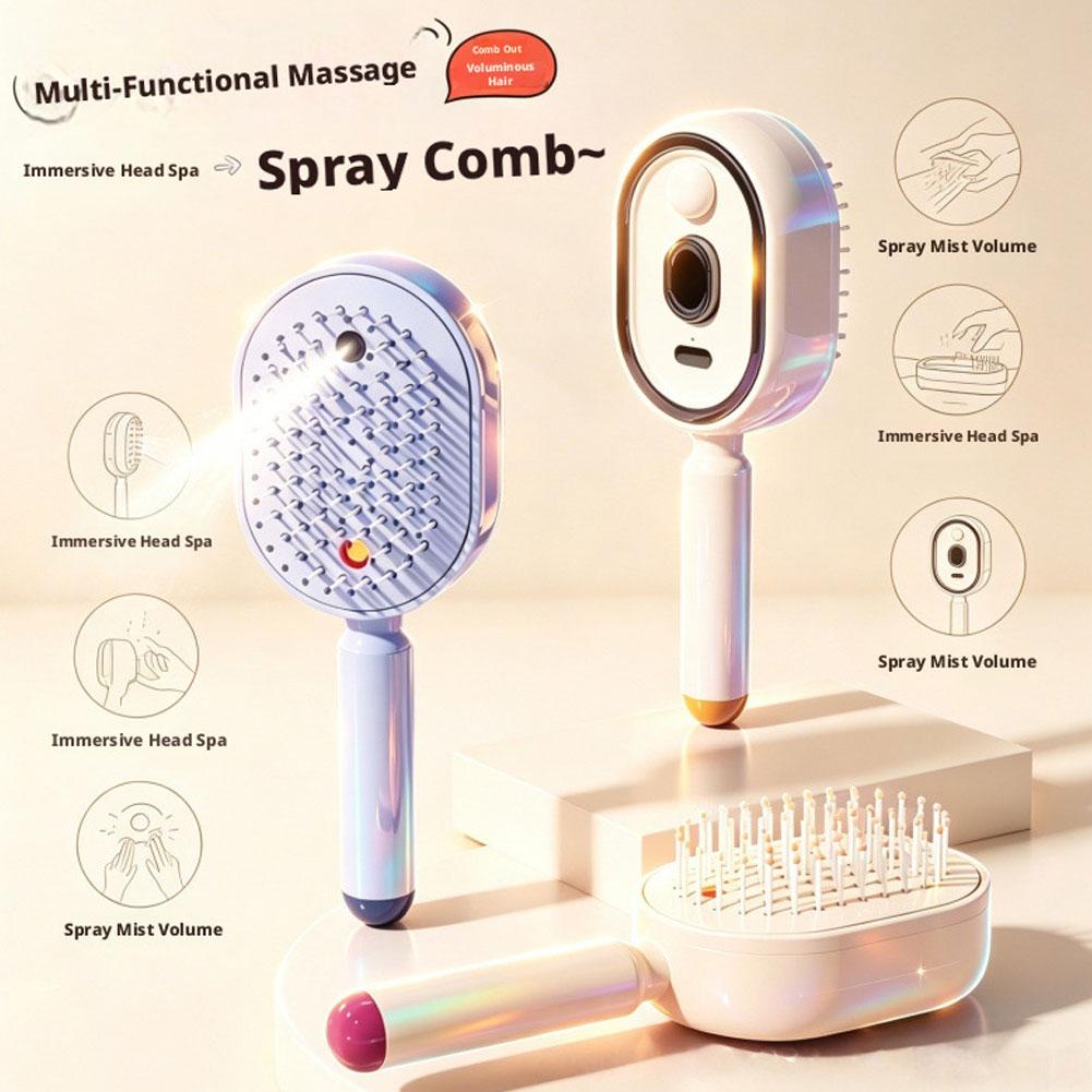 耐久性のある電気ヘアケアスプレーマッサージコーム帯電防止セル - Hair Care Is Self Care のレビューと価格