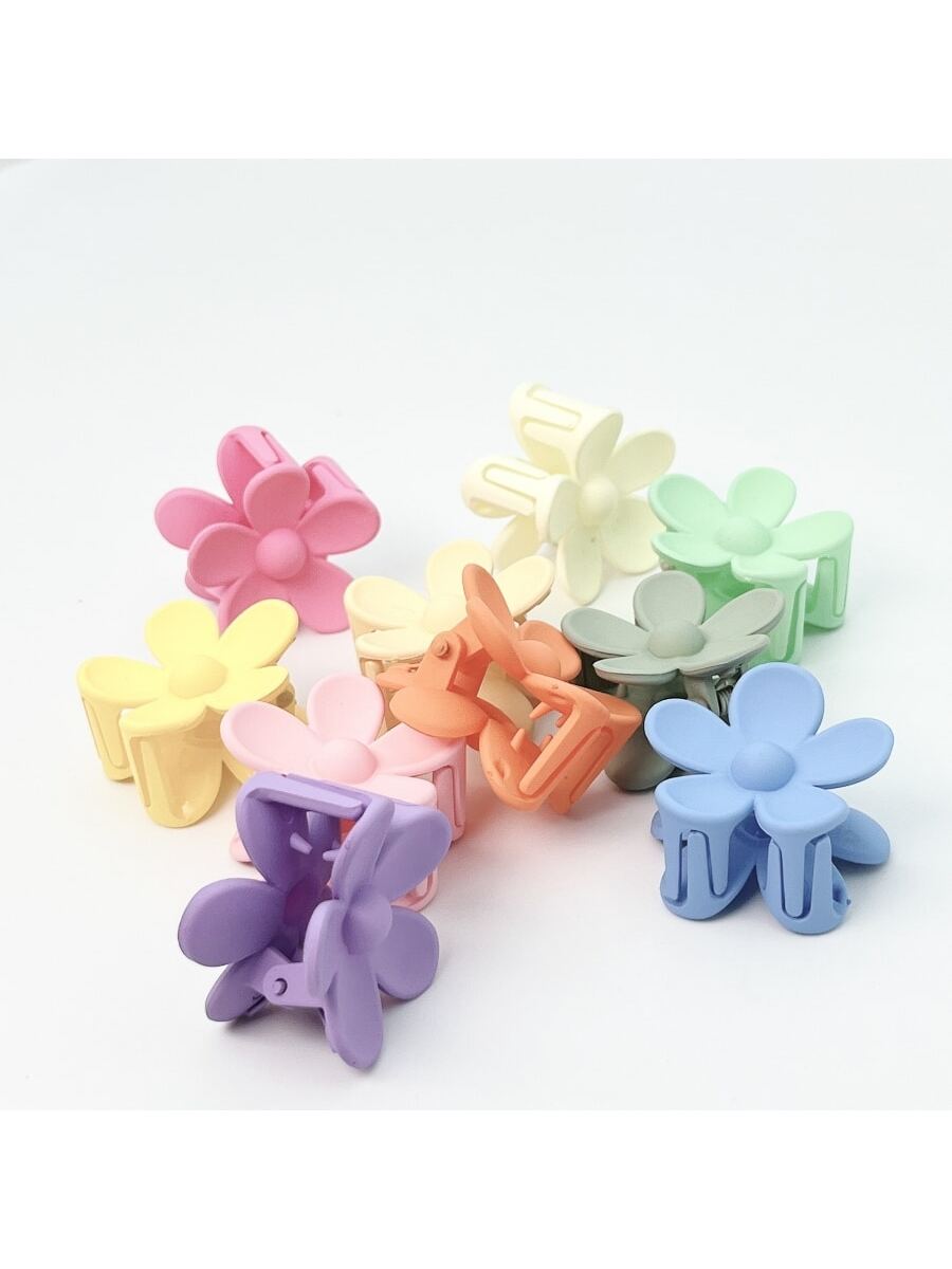 10個セット マルチカラー プラスチック マットフラワー ク - Hair Care Gift Set のレビューと価格