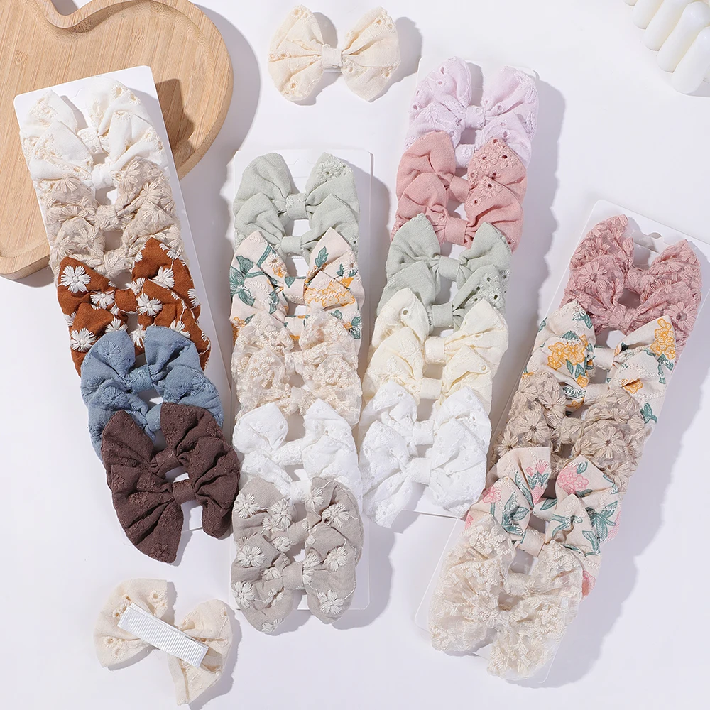 かわいい女の子のための綿のヘアクリップ,ヘアクリップ,かわい - Hair Care Gift Set のレビューと価格