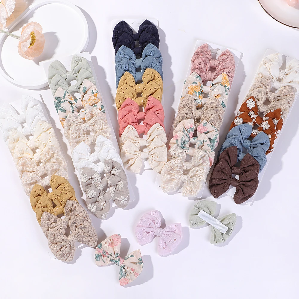かわいい女の子のための綿のヘアクリップ,ヘアクリップ,かわい - Hair Care Gift Set のレビューと価格