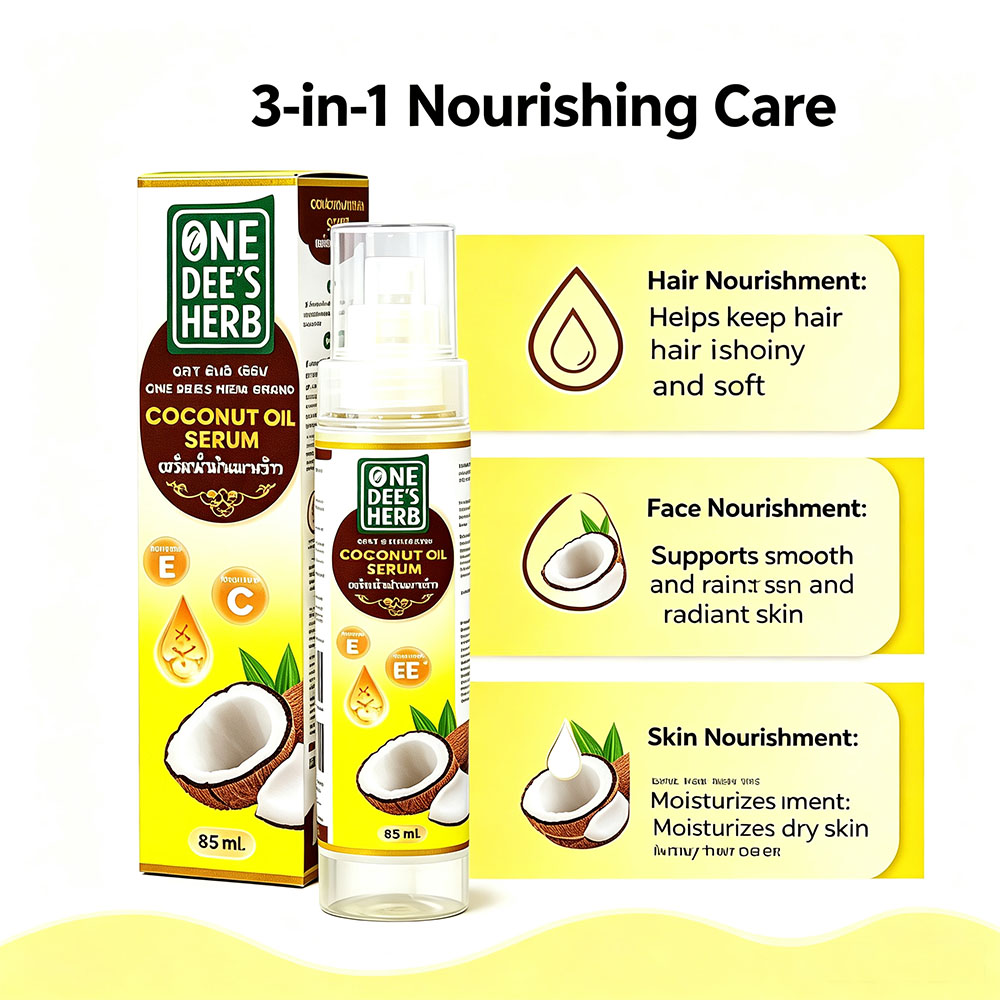 タイランドワンディーズハーブココナッツオイルセラム（ビタミン - Hair Care Vitamin のレビューと価格