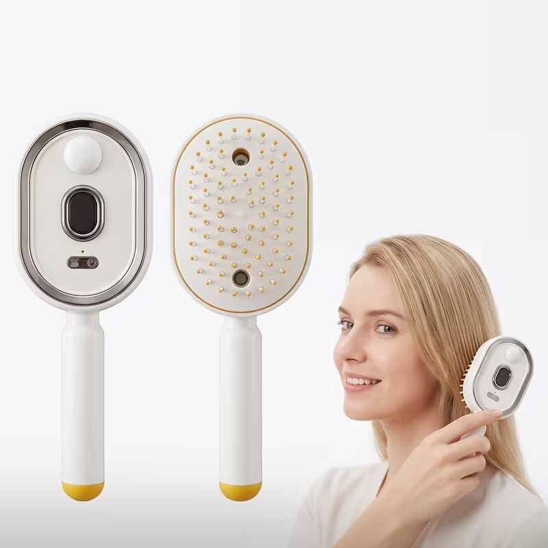 電動エアバッグマッサージコーム エッセンシャルオイルミスト付 - Hair Care Is Self Care のレビューと価格