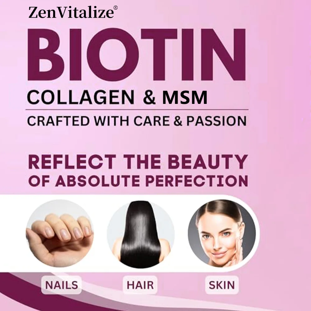 ビオチン + コラーゲン カプセル - 髪の成長を促進し、老 - Hair Care Vitamin のレビューと価格
