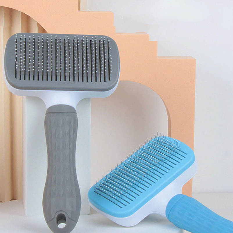 2本セット。ワンクリックで自動洗浄できるペット用マッサージブ - Hair Care Is Self Care のレビューと価格