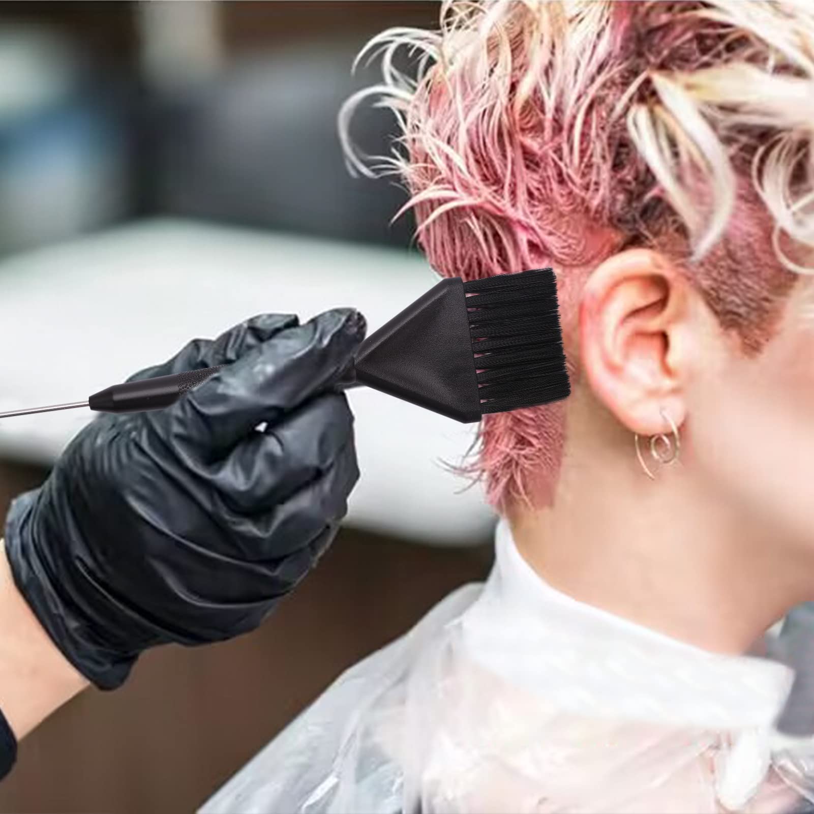 理髪用の帯電防止ゴム手袋,日曜大工のヘアスタイリングツール, - Hair Care Kit のレビューと価格