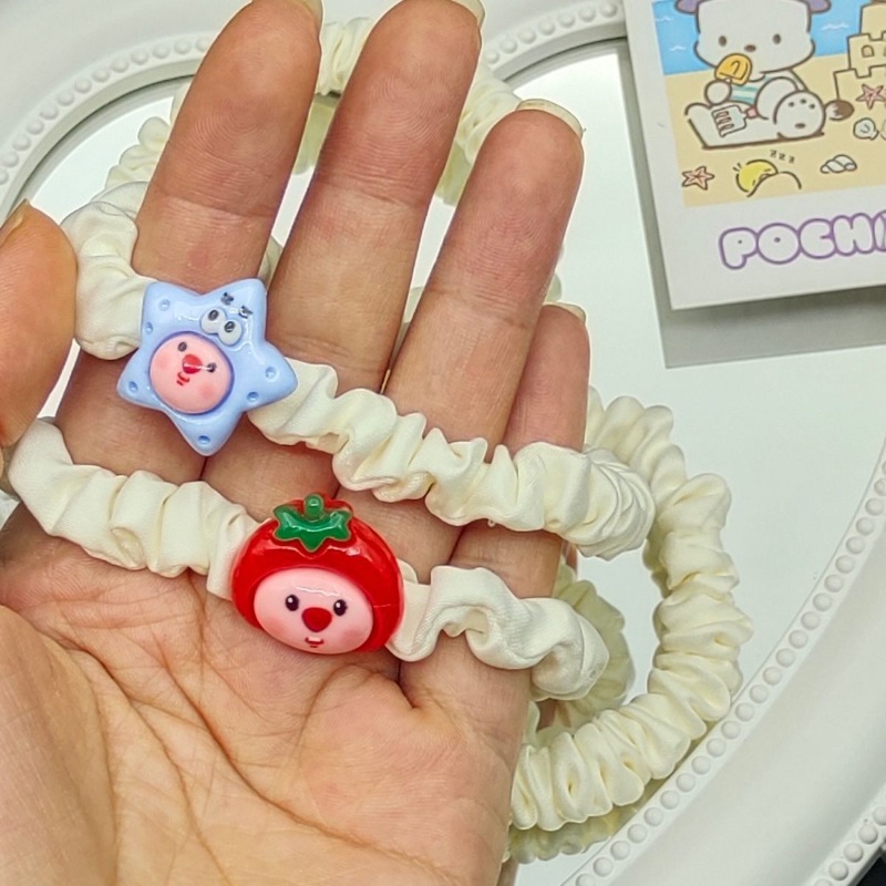 かわいい漫画風ループファッションヘアタイ、小さなビーバーヘア - Hair Care Gift Set のレビューと価格